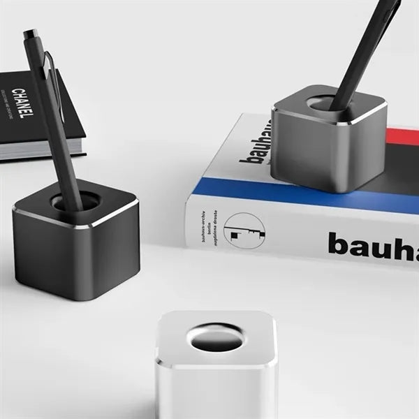 Metal Square Single Pen Stand Holder For Office Home