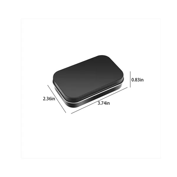Mini Portable Metal Rectangular Storage Hinged Tins Boxes