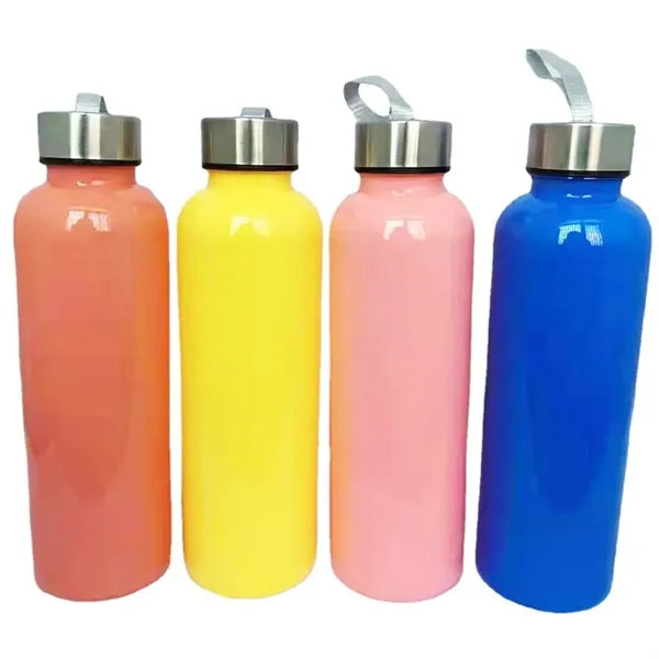 18Oz With Screw-On Lid Water Bottle With lanyard Glass