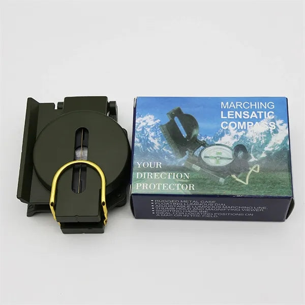 Flip Top Multifunctional Marching Lensatic Compass