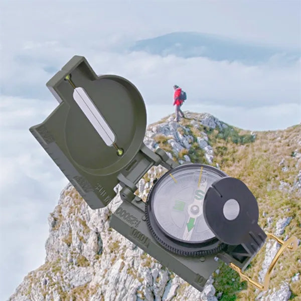 Flip Top Multifunctional Marching Lensatic Compass