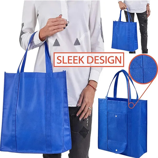 Extra Large Grocery Bags Foldable Into Pouch Durable Heavy
