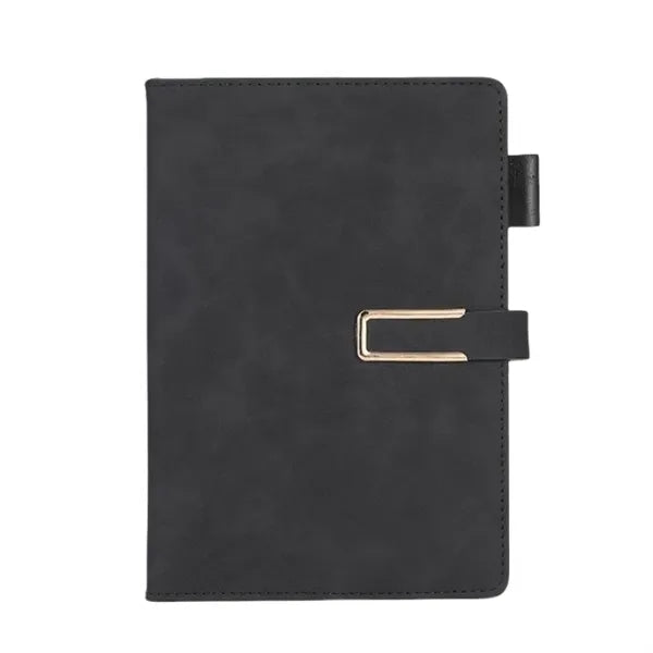 A5 PU Leather Notebook with Secure Magnetic Buckle