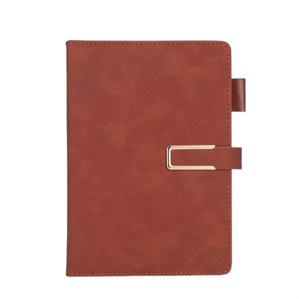 A5 PU Leather Notebook with Secure Magnetic Buckle