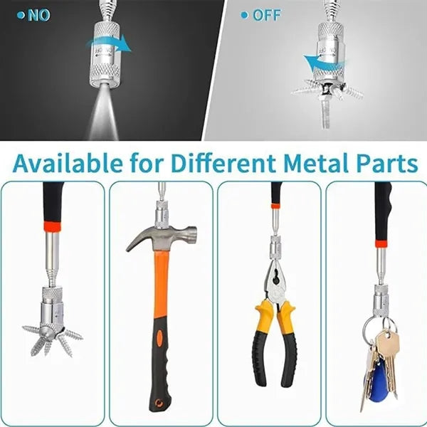 Magnetic Pick Up Tool, Extendable Tool for Metal Objects.