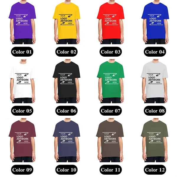 Logo Mens Shirts Bulk Cotton Tees