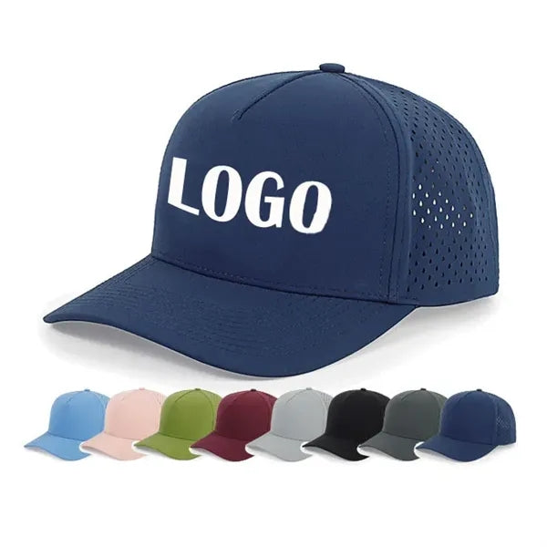 Quick-drying 5-panel perforated baseball cap