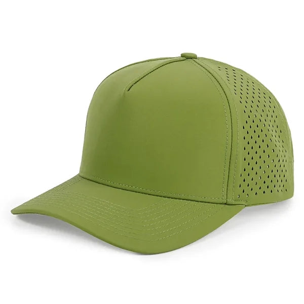 Quick-drying 5-panel perforated baseball cap