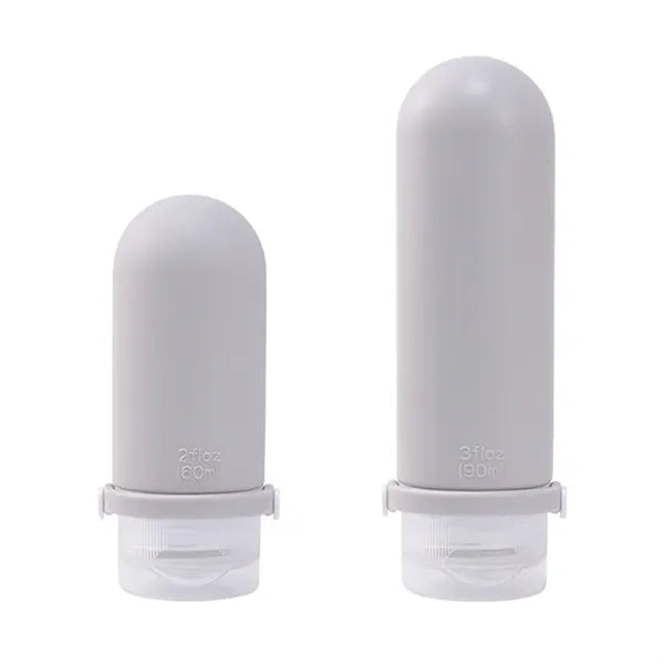 2 Oz Refillable Silicone Travel Shampoo Container Bottle
