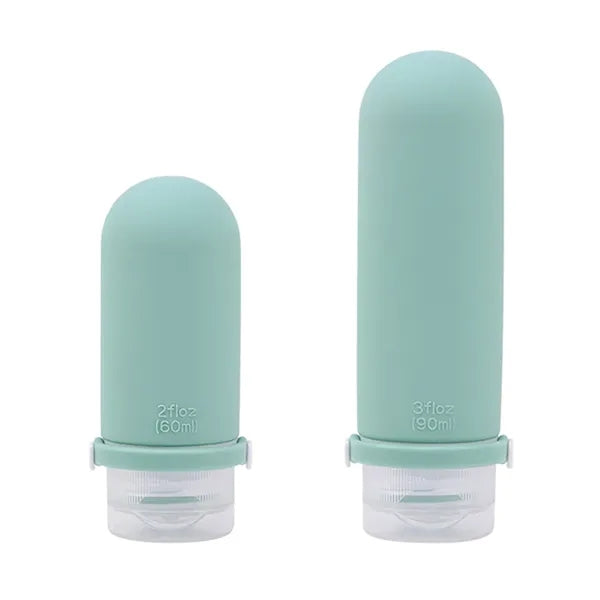 2 Oz Refillable Silicone Travel Shampoo Container Bottle