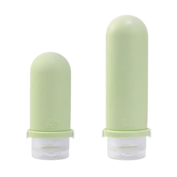 2 Oz Refillable Silicone Travel Shampoo Container Bottle