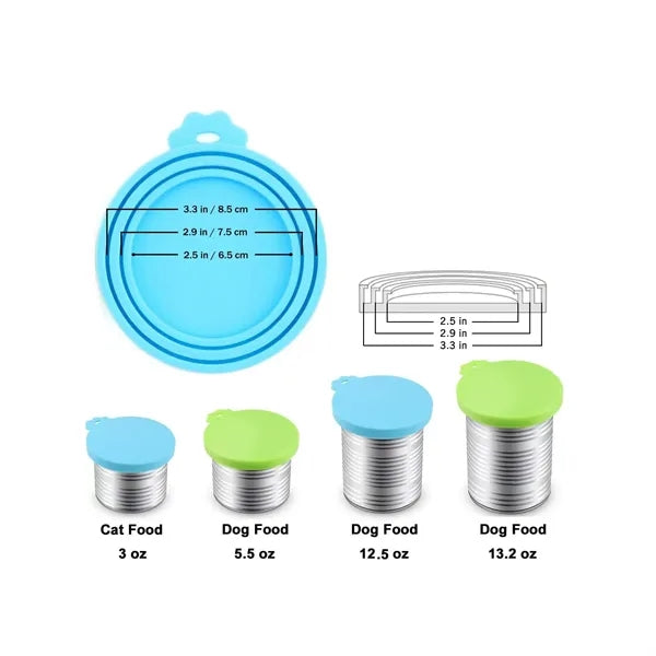 Pet Food Cover Silicone Can Lids
