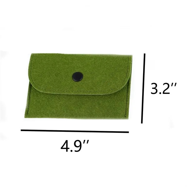 Colored Felt Envelope Purse