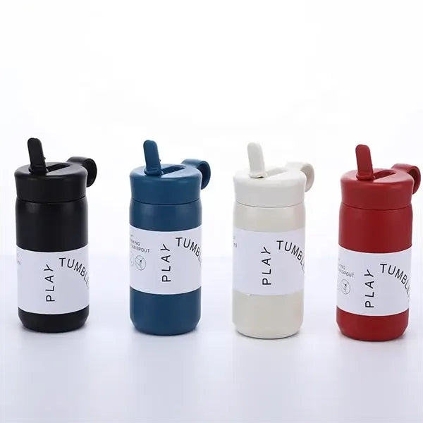 350ml Insulated Stainless Steel Coffee Mug With Handle Lid