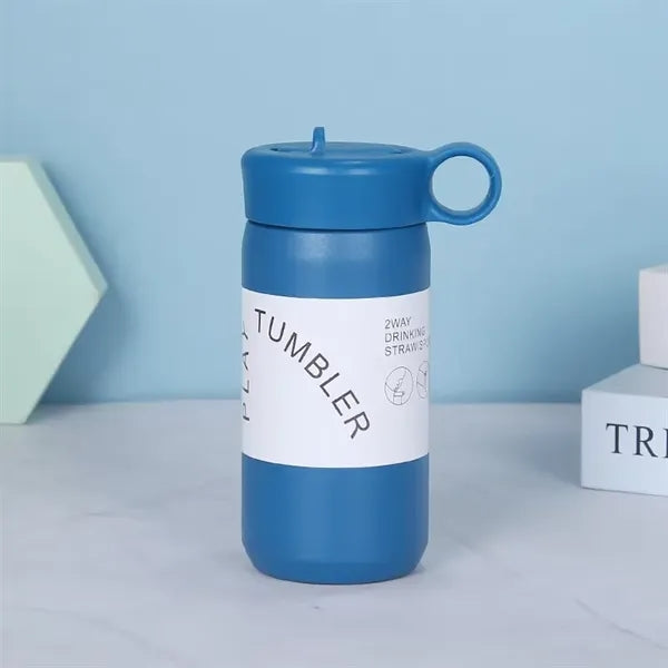 350ml Insulated Stainless Steel Coffee Mug With Handle Lid