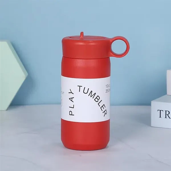 350ml Insulated Stainless Steel Coffee Mug With Handle Lid