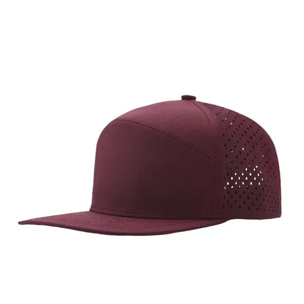 Flat brim baseball cap