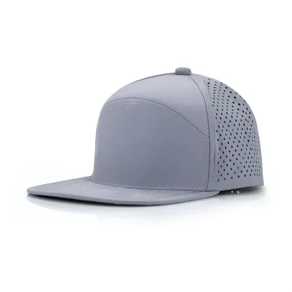 Flat brim baseball cap