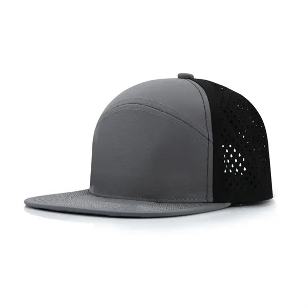 Flat brim baseball cap