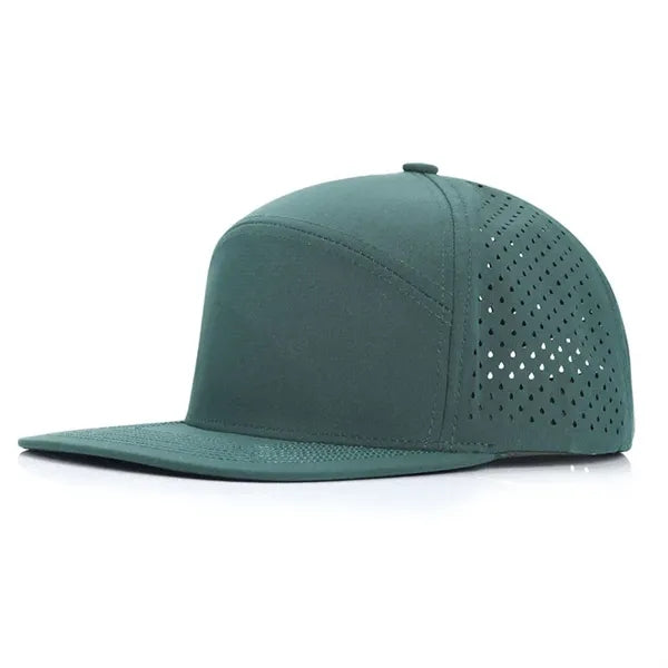 Flat brim baseball cap
