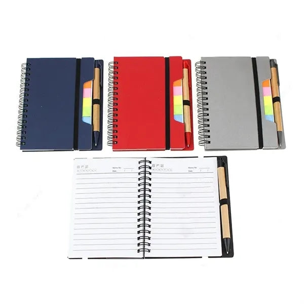 Kraft Paper Combination Memo Pad With Pen