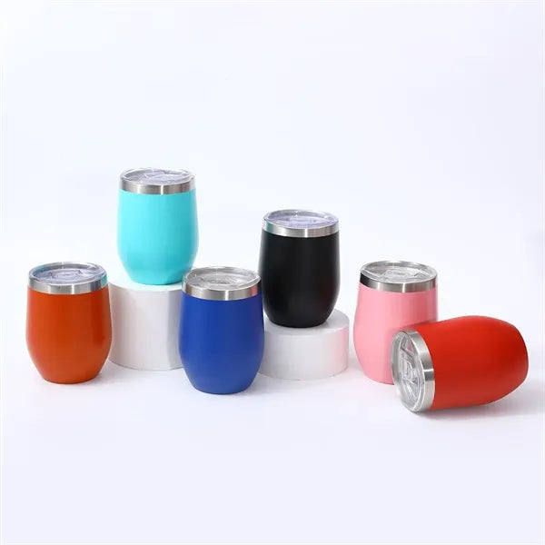 12oz/350ml Personalized Bulk Wine Tumbler With Lid