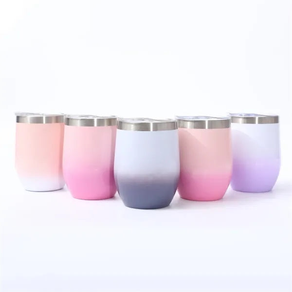 12oz/350ml Personalized Bulk Wine Tumbler With Lid