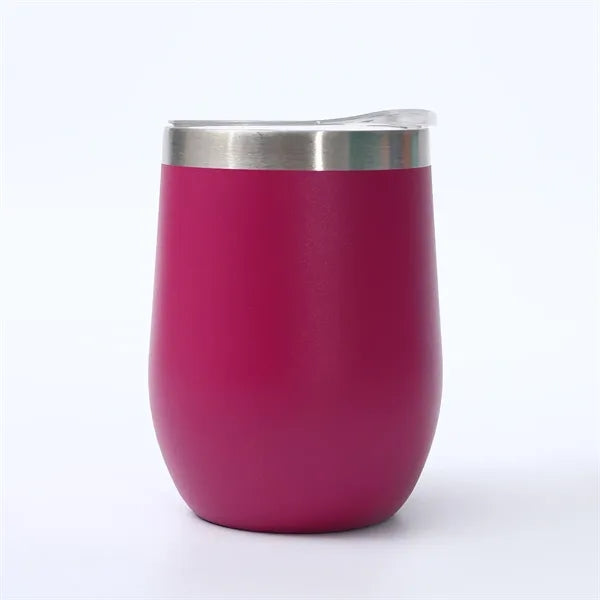 12oz/350ml Personalized Bulk Wine Tumbler With Lid