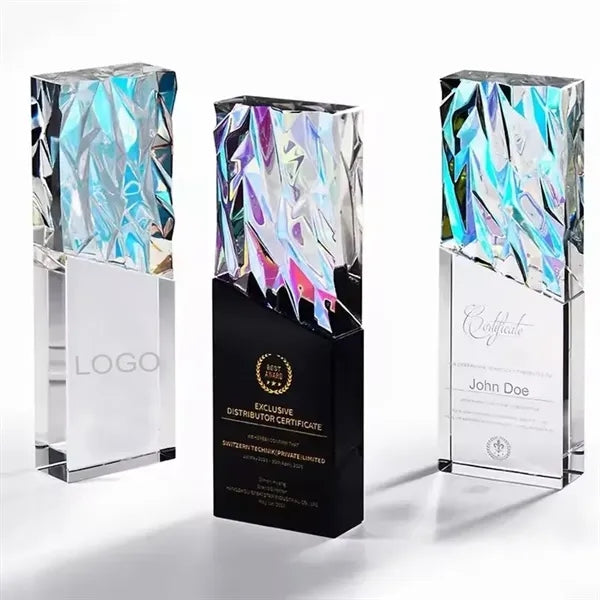 Dazzling Crystal Glass Trophy