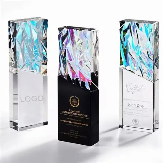 Dazzling Crystal Glass Trophy