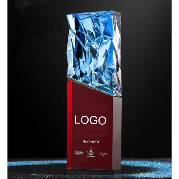 Dazzling Crystal Glass Trophy