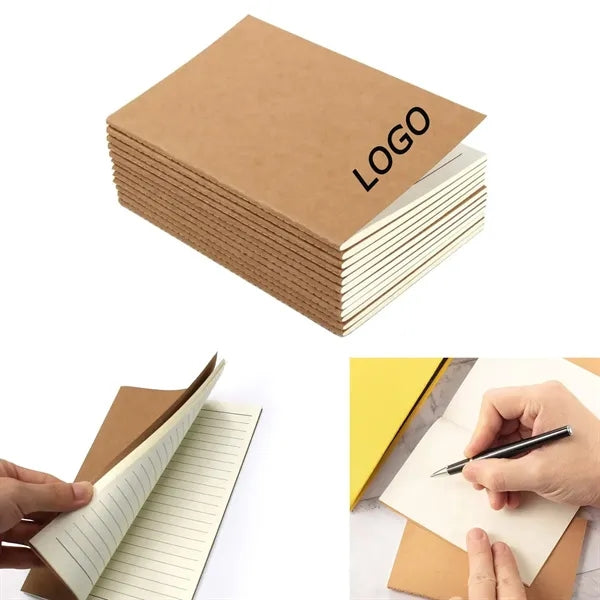 Kraft Paper Notebook Ruled Line Book