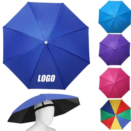 Head Umbrella Hat Summer Popular Sun With Elastic Band