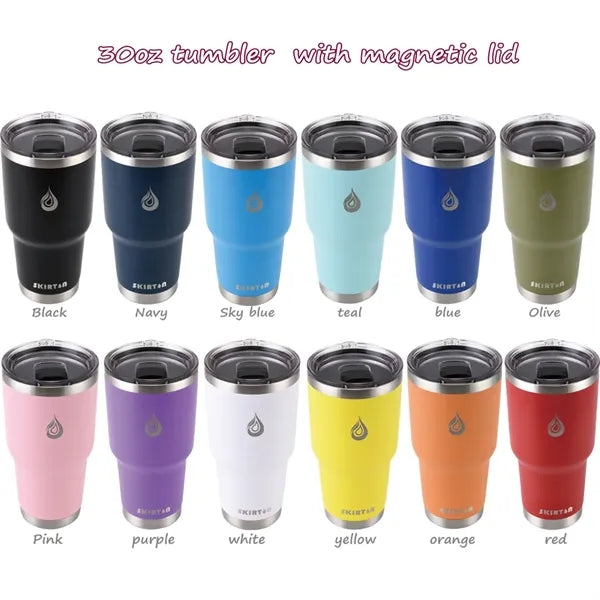 30oz Stainless Steel Tumbler insulated with lid