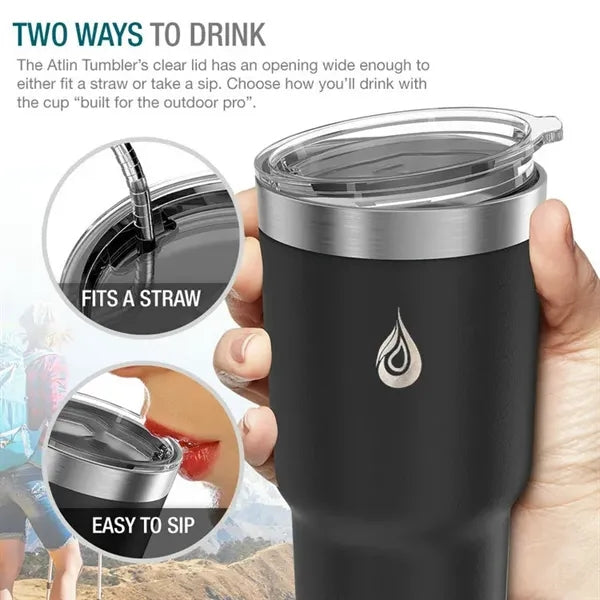 30oz Stainless Steel Tumbler insulated with lid