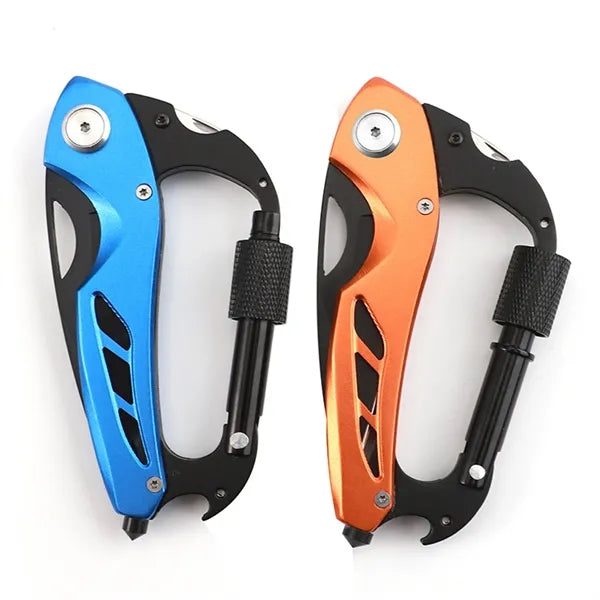 Multitool Carabiner with Pocket Knife