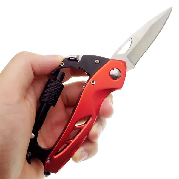 Multitool Carabiner with Pocket Knife