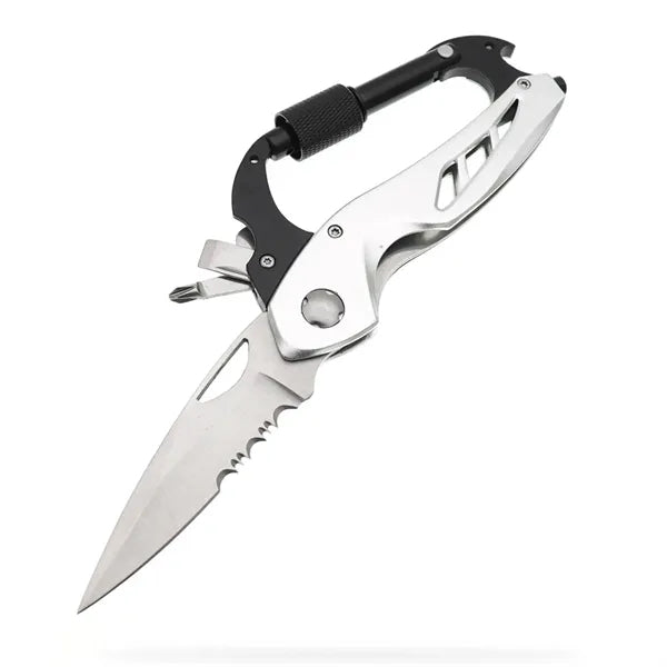 Multitool Carabiner with Pocket Knife