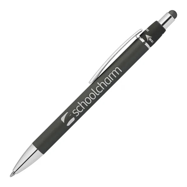 Orbit Spinner Chrome Metal Pen with Stylus