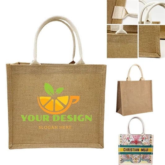 Eco-friendly Large Jute Tote Bag