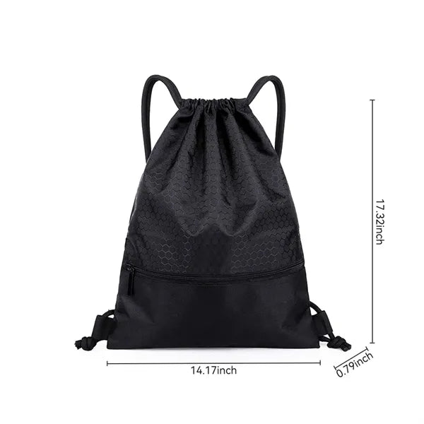 Waterproof Nylon Drawstring Backpack for Outdoor Gym Use