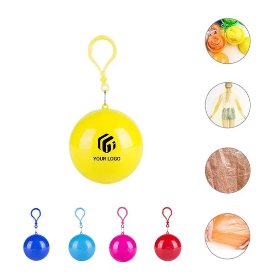 Portable Lightweight Ball Disposable Outdoor Raincoat Poncho