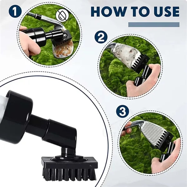 Essential Men Gift Golf Club Cleaner Brush with Spray Bottle