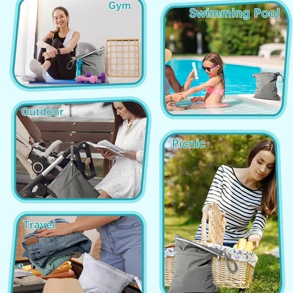 Wet Dry Bags for Baby Cloth Diapers