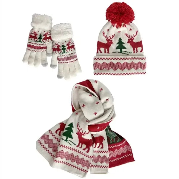 Christmas Winter Knit Accessory Set