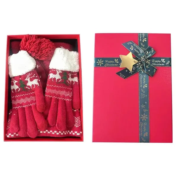 Christmas Winter Knit Accessory Set