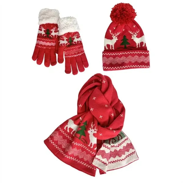 Christmas Winter Knit Accessory Set