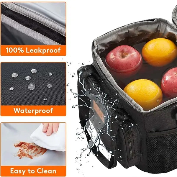 Leakproof Large Food Container Tote Insulated Lunch Bag