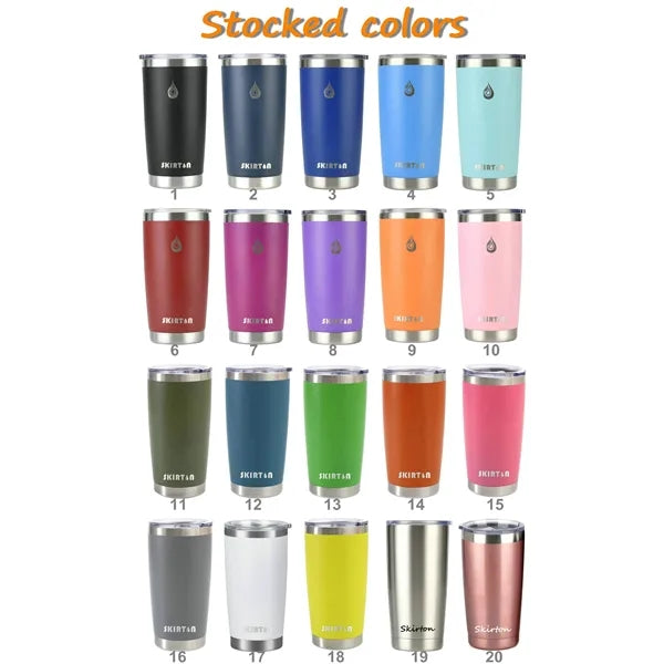 20oz Stainless Steel Thermal Tumbler with Slide Lid