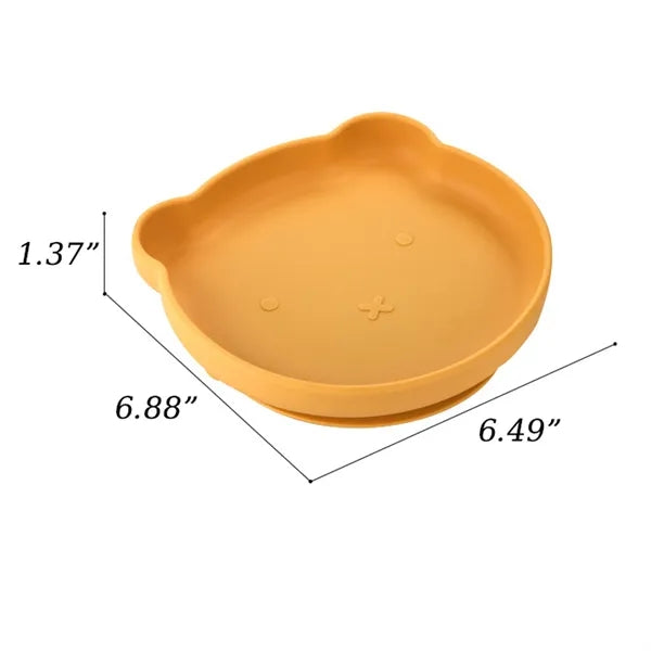 Food Grade Silicone Suction Cup Baby Plate
